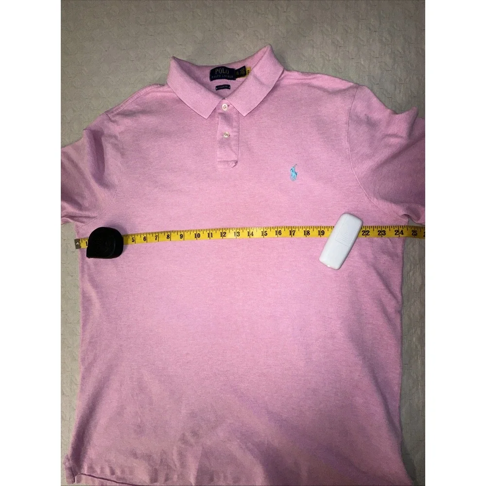 Polo Ralph Lauren Men's XL Classic Fit Pink Cotton Polo Shirt